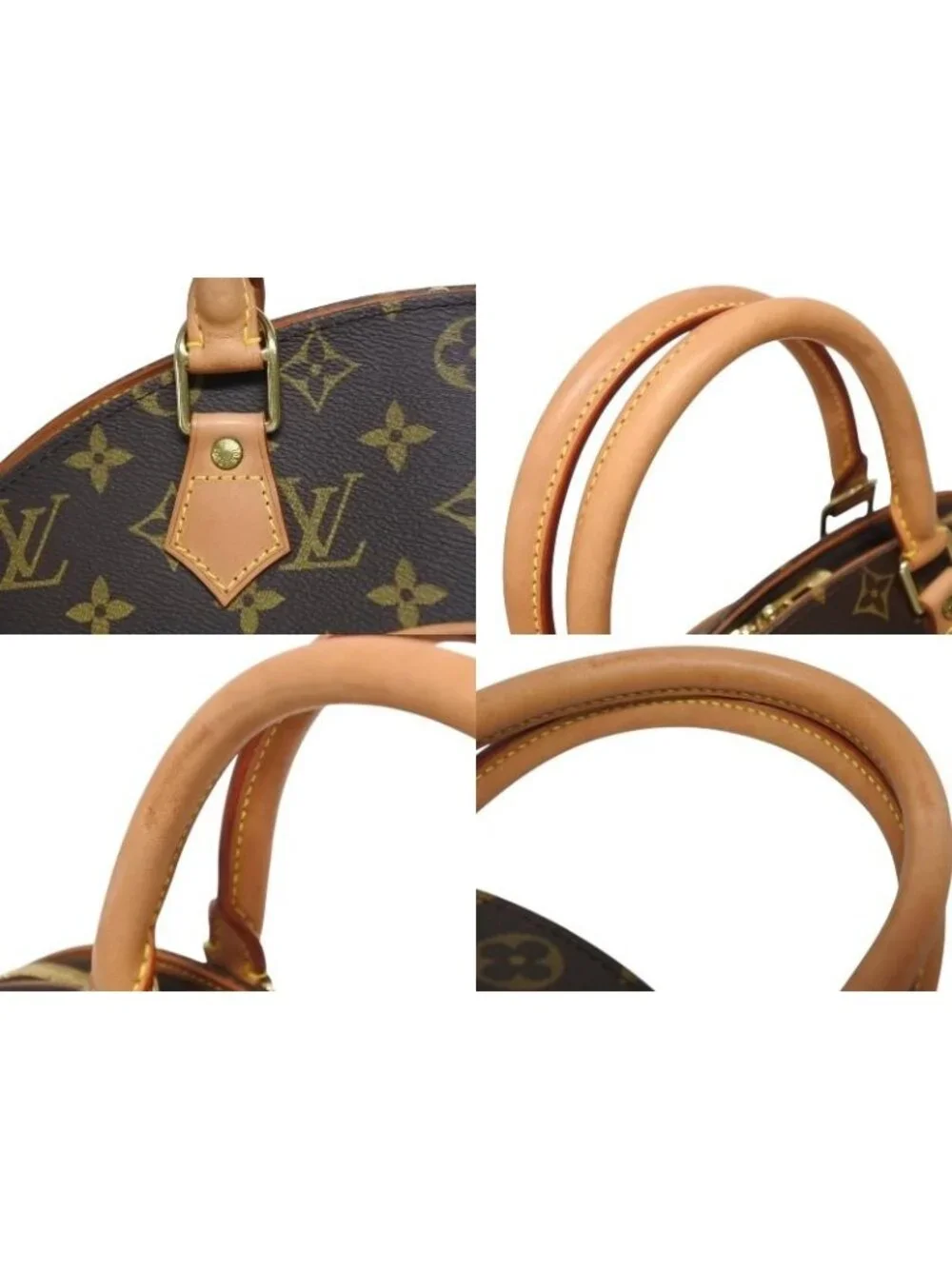 Louis Vuitton Handbag Ellipse MM Monogram Gold